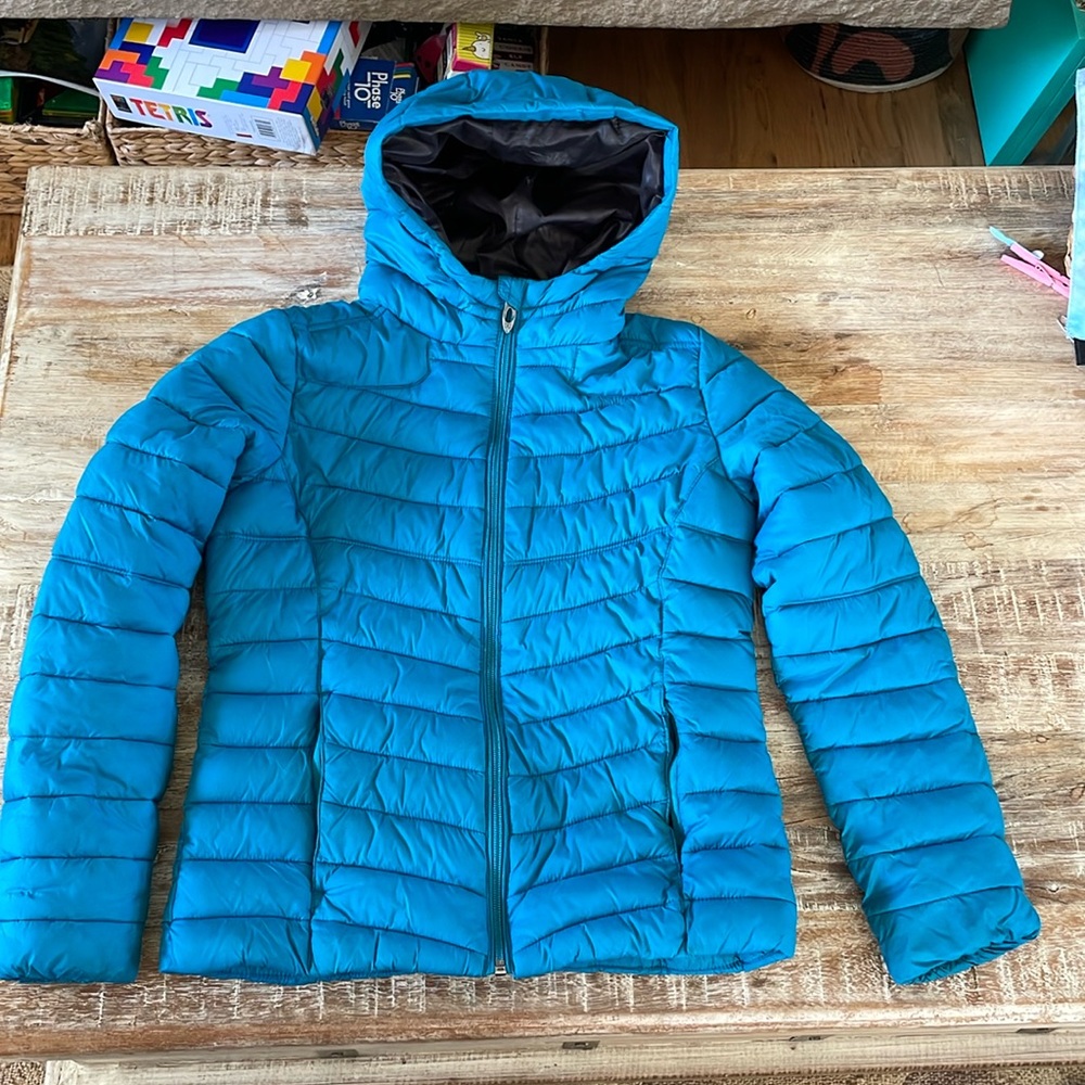 Spyder kids hooded puffer coat